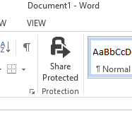 New button in Word