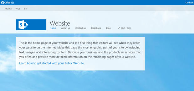 20131105 - 01 - Default public facing website